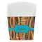 Tribal Ribbons French Fry Favor Box - Front View