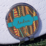 Tribal Ribbons Golf Ball Marker - Hat Clip