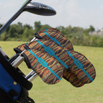 Tribal Ribbons Golf Club Iron Cover - Set of 9 (Personalized)