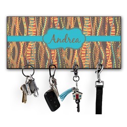 Tribal Ribbons Key Hanger w/ 4 Hooks w/ Name or Text