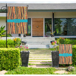 Tribal Ribbons Large Garden Flag - Single Sided (Personalized)