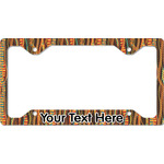 Tribal Ribbons License Plate Frame - Style C (Personalized)