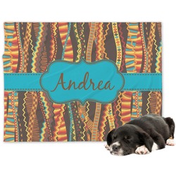 Tribal Ribbons Dog Blanket - Regular (Personalized)
