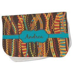 Tribal Ribbons Burp Cloth - Fleece w/ Name or Text