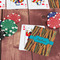 Tribal Ribbons On Table with Poker Chips