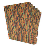 Tribal Ribbons Binder Tab Divider - Set of 6 (Personalized)