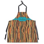 Tribal Ribbons Apron Without Pockets w/ Name or Text