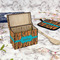 Tribal Ribbons Recipe Box - Full Color - In Context