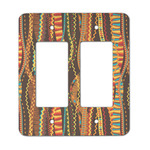 Tribal Ribbons Rocker Style Light Switch Cover - Two Switch