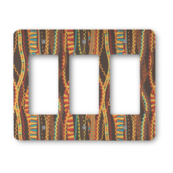 Tribal Ribbons Rocker Style Light Switch Cover - Three Switch