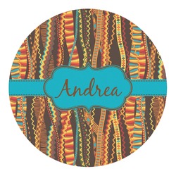 Tribal Ribbons Round Decal - Small (Personalized)