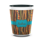 Tribal Ribbons Ceramic Shot Glass - 1.5 oz - Two Tone - Single (Personalized)