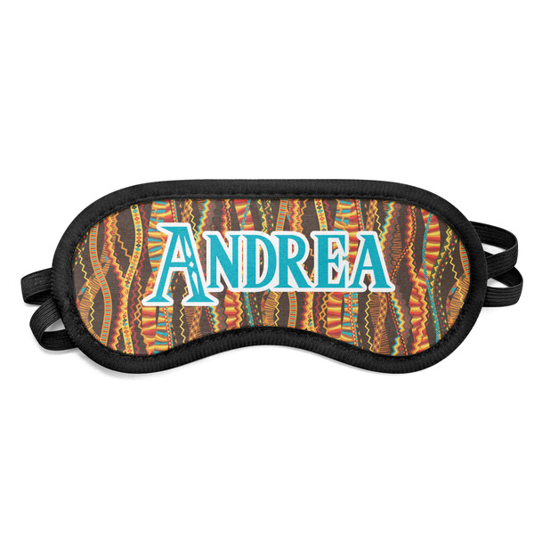 Custom Tribal Ribbons Sleeping Eye Mask - Small (Personalized)