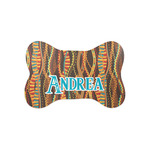 Tribal Ribbons Bone Shaped Dog Food Mat (Small) (Personalized)