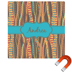 Tribal Ribbons Square Car Magnet - 6" (Personalized)