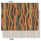 Tribal Ribbons Tissue Paper - Heavyweight - Large - Front & Back