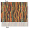 Tribal Ribbons Tissue Paper - Heavyweight - Medium - Front & Back