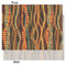 Tribal Ribbons Tissue Paper - Lightweight - Medium - Front & Back