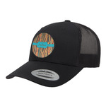 Tribal Ribbons Trucker Hat - Black (Personalized)