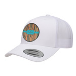 Tribal Ribbons Trucker Hat - White (Personalized)