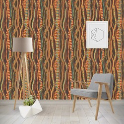 Tribal Ribbons Wallpaper & Surface Covering (Water Activated - Removable)