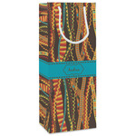 Tribal Ribbons Wine Gift Bags - Matte (Personalized)