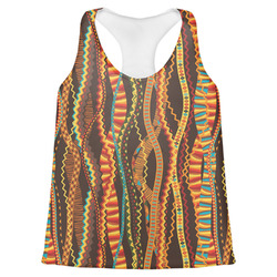 Tribal Ribbons Womens Racerback Tank Top - X Large