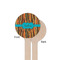 Tribal Ribbons Wooden 6" Stir Stick - Round - Single Sided - Front & Back