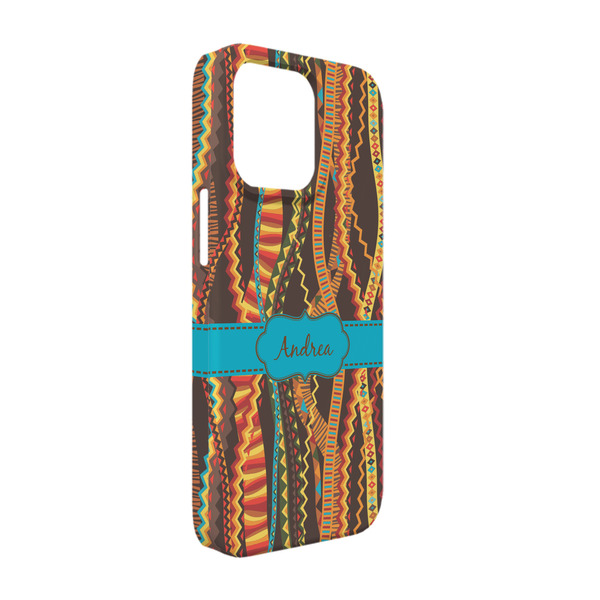 Custom Tribal Ribbons iPhone Case - Plastic - iPhone 13 (Personalized)