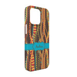 Tribal Ribbons iPhone Case - Plastic - iPhone 13 Pro (Personalized)