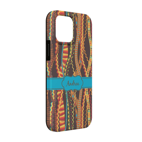 Custom Tribal Ribbons iPhone Case - Rubber Lined - iPhone 13 (Personalized)