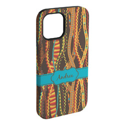 Tribal Ribbons iPhone Case - Rubber Lined (Personalized)