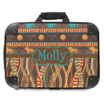 African Lions & Elephants Hard Shell Briefcase - 18" (Personalized)