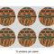 African Lions & Elephants 3" Multipurpose Round Labels - Sheet