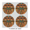 African Lions & Elephants 4" Multipurpose Round Labels - Sheet