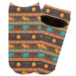 African Lions & Elephants Adult Ankle Socks