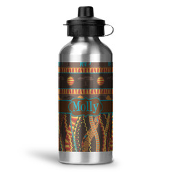 African Lions & Elephants Water Bottle - Aluminum - 20 oz (Personalized)