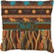 African Lions & Elephants Burlap Pillow 22"