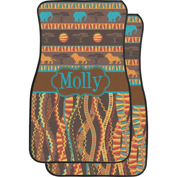 Custom African Lions & Elephants Car Floor Mats (Personalized)