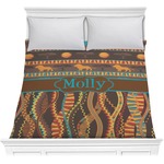 African Lions & Elephants Comforter - Full / Queen (Personalized)