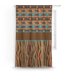 African Lions & Elephants Curtain - 50"x84" Panel