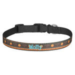 African Lions & Elephants Dog Collar - Medium (Personalized)