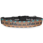 African Lions & Elephants Deluxe Dog Collar (Personalized)