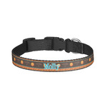 African Lions & Elephants Dog Collar - Small (Personalized)