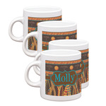 African Lions & Elephants Single Shot Espresso Cups - Set of 4 (Personalized)