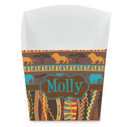 African Lions & Elephants French Fry Favor Boxes (Personalized)