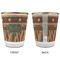 African Lions & Elephants Glass Shot Glass - with gold rim - APPROVAL