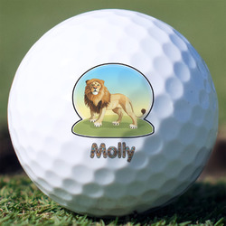 African Lions & Elephants Golf Balls - Titleist Pro V1 - Set of 12 (Personalized)