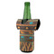 African Lions & Elephants Jersey Bottle Cooler - ANGLE (on bottle)