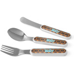 African Lions & Elephants Kid's Flatware (Personalized)